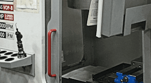 CNC machine close up