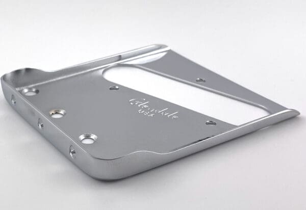 The Left Hand vintage Blackguard double cut bridge plate chrome plated