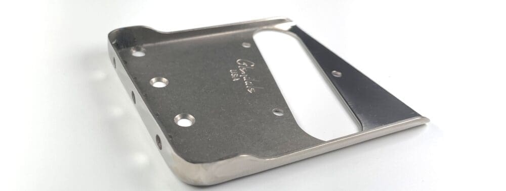 Titanium bridge-plate double-cut ‘Art of Age Retro Finish’